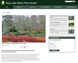 Buck Lake Native Plant Garden.